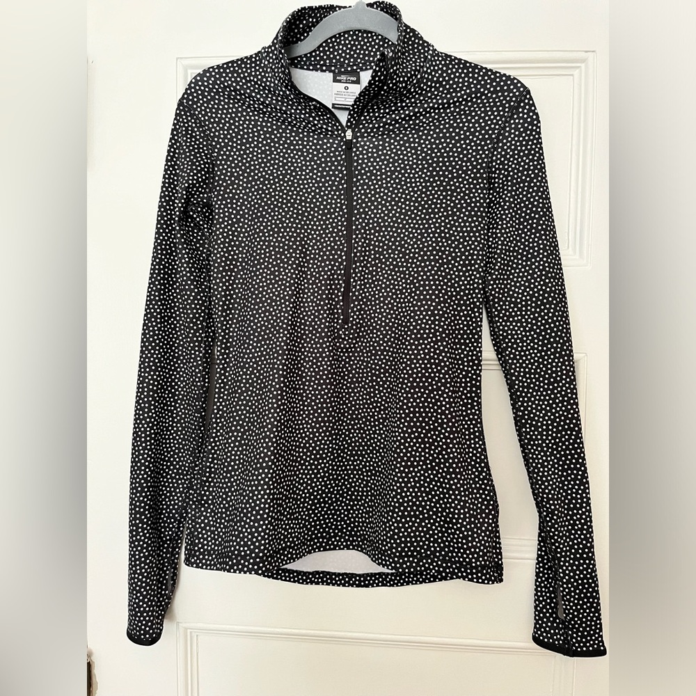 Nike Pro Dri-Fit Half Zip Polka Dots size Small